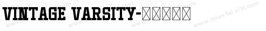 Vintage Varsity字体转换